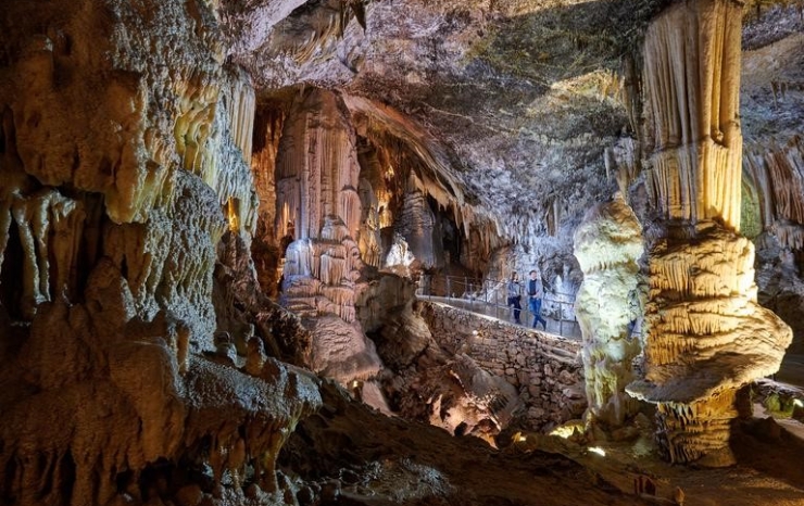 Postojna cave, distance 70 km